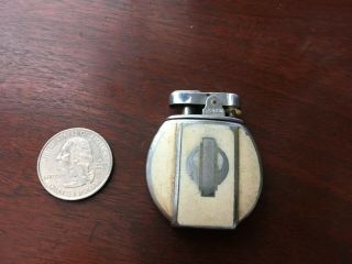 Vintage Art Deco Ronson Rondette Round Pocket Lighter