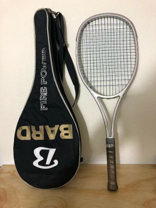 Vintage Bard Boron Graphite Tennis Racquet With Case