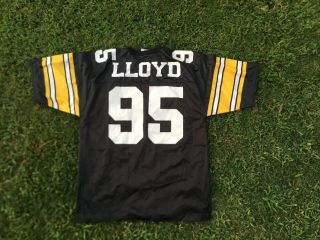 Vintage 90s Logo Pittsburgh Steelers Greg Lloyd 95 Football Jersey L