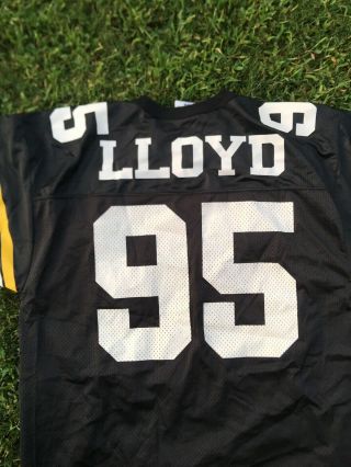 Vintage 90s Logo Pittsburgh Steelers Greg Lloyd 95 Football Jersey L 2