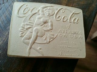 Vintage Coca Cola " Atlanta Ga " Belt Buckle Trans Pan San Francisco Exposition