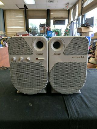 Vintage Juster Active 85 Multimedia Speakers With Integrated Amplifier