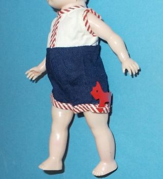 Vintage Vogue Medford Tagged 8 " Ginny Doll Gym Kids Shorts W/scottie 28 1955