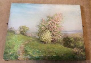 Vintage Spring Scene Oil Painting On Canvas