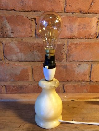 Vintage French Alabaster Table Lamp
