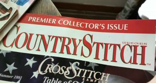 Huge Vtg Lot—57 Cross Stitch magazines,  books,  patterns—80s,  90s,  Estate Unique 3