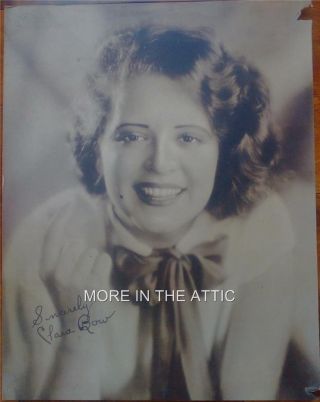Precode Star Clara Bow Orig Vintage Oversized 11x14 Portrait Premium