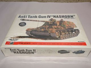 Vintage Bandai Wwii German Anti Tank Gun Iv Nashorn Model Kit Mib 1/48