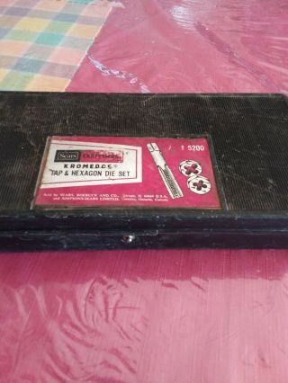 Vintage Sears Craftsman Kromedge 28pc Tap & Hexagon Die Set 95200