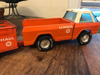 Vintage 1961 Nylint U - Haul Econoline Pickup Metal Pressed Truck Toy Rare Orange