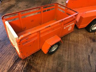 VINTAGE 1961 Nylint U - HAUL Econoline Pickup Metal Pressed Truck Toy RARE Orange 2