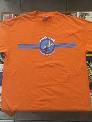 Blink 182 Orange Vintage Tshirt Size Medium