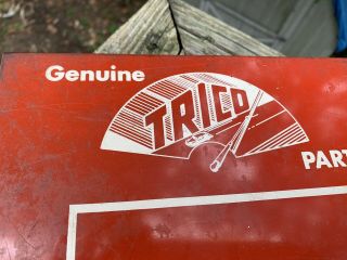 Vintage 1950 ' s Trico Windshield Wiper Display Gas Station Oil Metal Box Sign 7