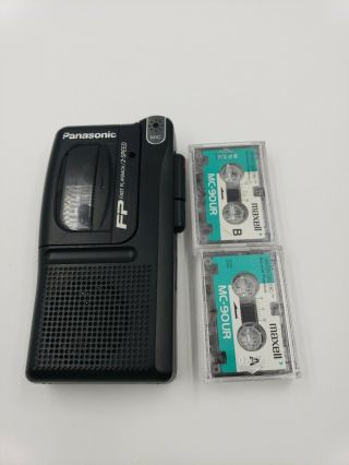 Vintage Panasonic Rn - 202 Fp Fast Playback /2 Speed Micro Cassette Voice Recorder