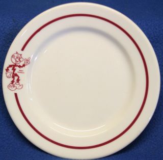 Vintage Reddy Kilowatt 6 - 7/8 Inch Plate Dish Syracuse China Restaurant Ware