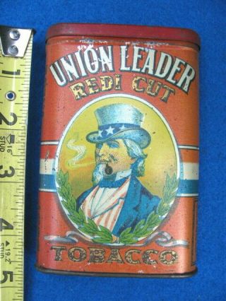 Vintage Union Leader (uncle Sam Logo) Tobacco Pocket Tin