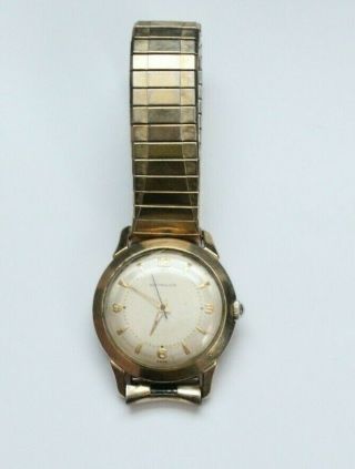 Wittnauer Swiss Watch Co Inc 17 Jewels 10k G.  F.  Vintage Men 