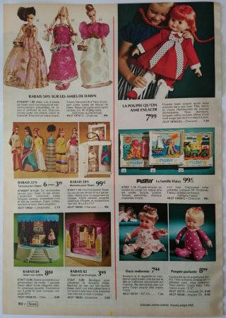 1973 Vintage PAPER PRINT AD action girl Dana Blythe Crumpet Dawn friends doll 2