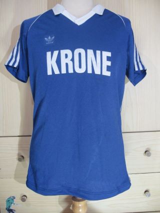 Adidas Krone West Germany 1980s Vintage Trikot Football Soccer Jersey Shirt L