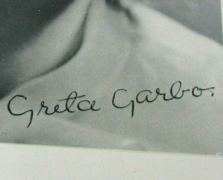 MGM Greta Garbo Facsimile Autographed Vintage Matte Print metro goldwynn mayer 3