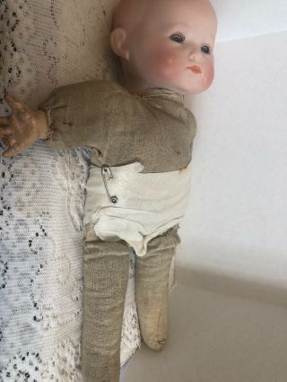 Antique 1925 Armand Marseille 13” Baby Phyllis Doll German Bisque Head Comp Hand 5