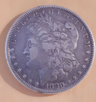 Vintage " 1880 U.  S.  Morgan Dollar " - See & Use Photos To Determine Grade