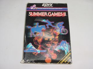 Vintage Epyx Software Summer Winter Games Commodore 64 128 Computer Booklet Disk 2