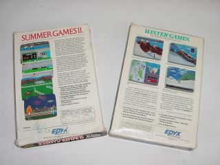 Vintage Epyx Software Summer Winter Games Commodore 64 128 Computer Booklet Disk 7