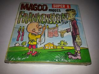 Vintage Mr.  Magoo Meets Frankenstein 8 Film Reel 8mm 1971 Mip