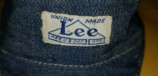 Vintage Buddy Lee Doll Union Made Denim Hat only 1950s. 2