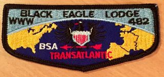 Vintage Boy Scouts Of America Patch - Oa Black Eagle Lodge 482 - 1980s