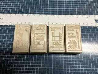 Receipt Stubs,  Transport Vintage Style Wooden rubber stamps for Journaling,  Scrap 2