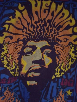 Vintage Jimi Hendrix T - Shirt From Authentic Hendrix Label