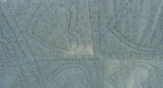 Vintage All Hand Made Quilt 7 ' X 7 ' 1  My Heart 