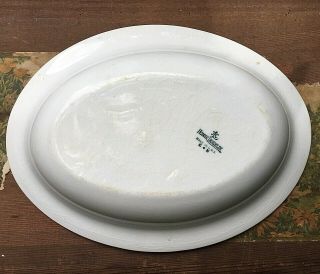 Antique Vtg Homer Laughlin USA K & N Bluebird Serving Bowl Dish w Gold Trim 7