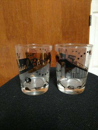 Vintage Musial And Biggie Glasses Set Of 2