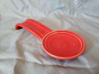Vintage Fiesta Scarlet Spoon Rest Holder Homer Laughlin Fiestaware
