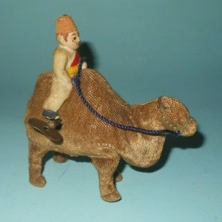 Vintage (1940s?) Wind Up Walking Camel With Rider