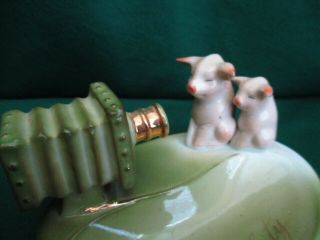 Vintage Atlantic City Double Pink Pig Fairing Figurine Posing for Camera Germany 2