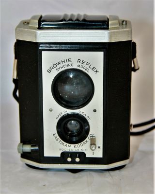 Vintage Brownie Reflex Synchro Model Film Camera