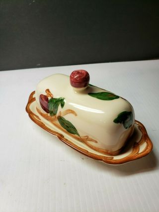 Vintage Franciscan China Apple 1/4 Pound Butter Dish With Lid