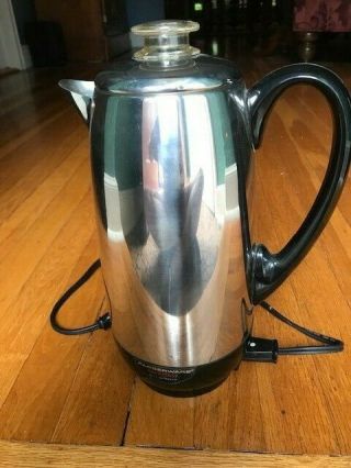 Vintage Farberware 12 Cup Superfast Coffee Electric Percolator