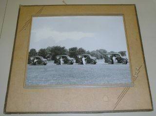 Vintage Photograph Sivers Dairy Oswego Ny Delivery Milk Trucks 1948 Mat