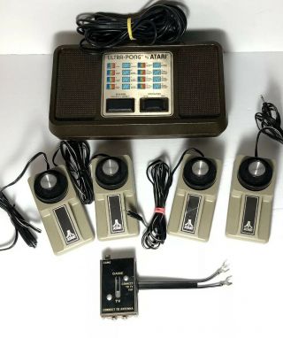 1977 Atari Ultra Pong Doubles - Vintage,  Model C - 402,  W/ Controllers