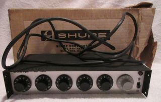 Vintage Shure M68 Series Microphone Mixer With Box And Data Sheet