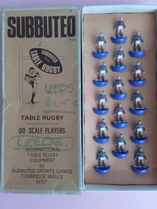 Vintage Subbuteo Table Rugby Team R20 Leeds