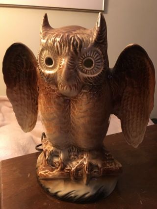Vintage Owl Tv Lamp