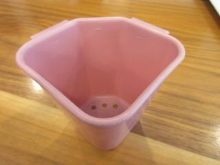 Vtg 3 Pc Pink & White RUBBERMAID Sink Plastic Dish Drainer Rack & Rubber Mat 3