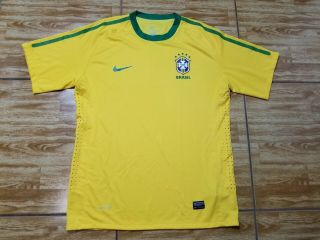 Vintage Nike Brazil National Team World Cup Yellow Soccer Jersey Size 2xl