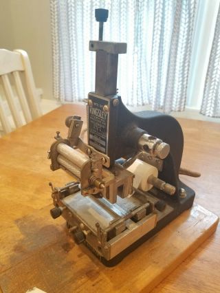 Vintage Kingsley KTE Foil Stamping Machine Heat Press Kwikprint Howard 3